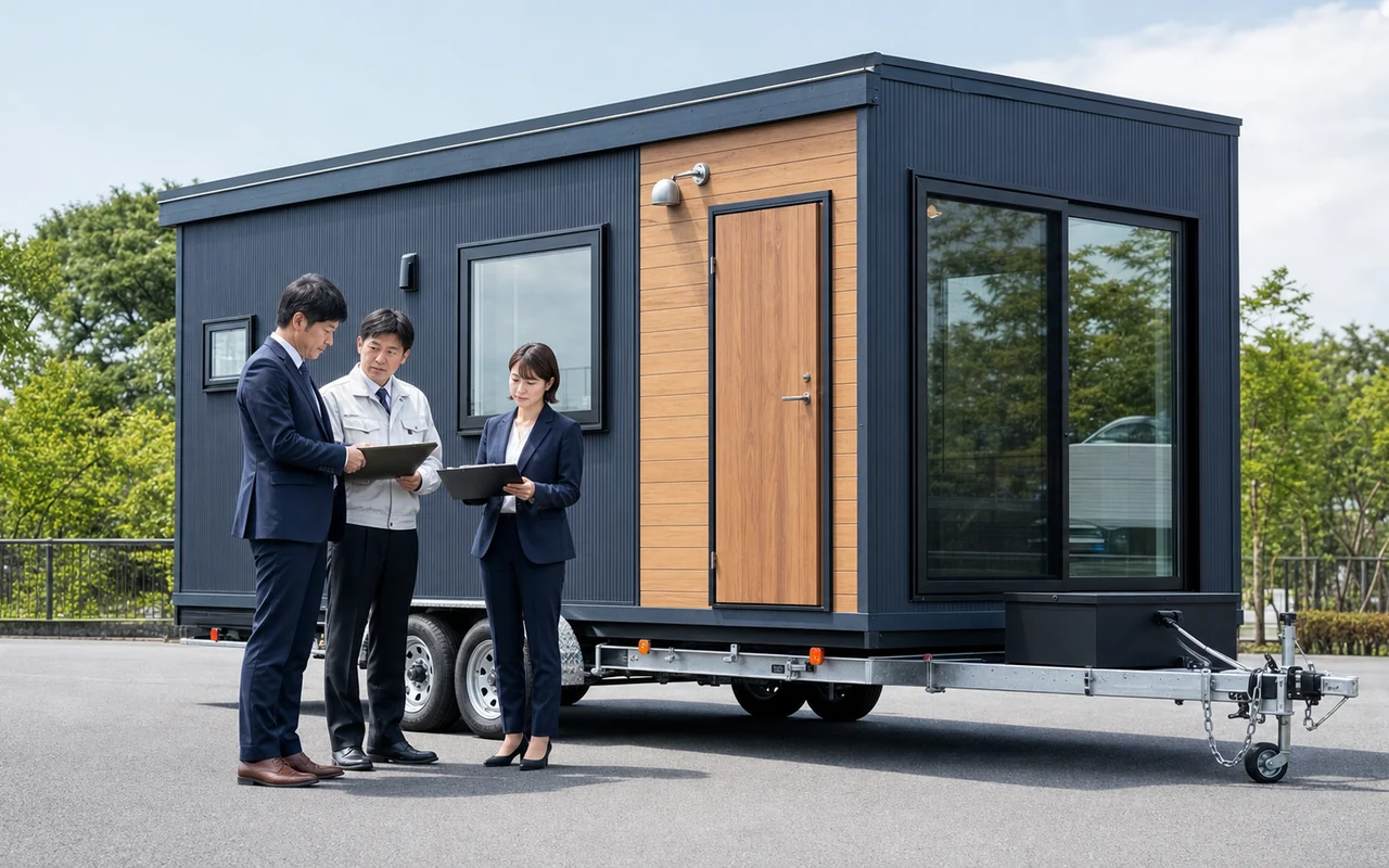トレーラーハウスの車輪・シャーシと資産区分を確認する専門家